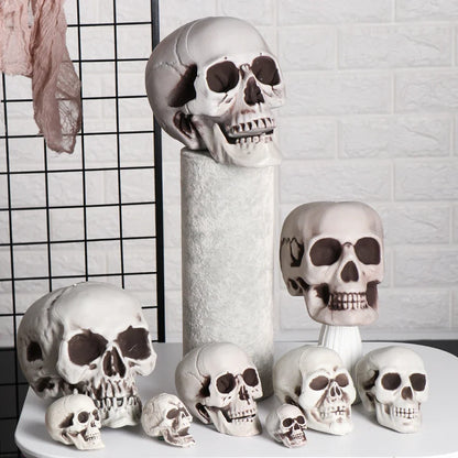 All Size Human Skull Head Skeleton Hanging Skull Halloween Style Photo Prop Home Event Party Decoration Game Supplies