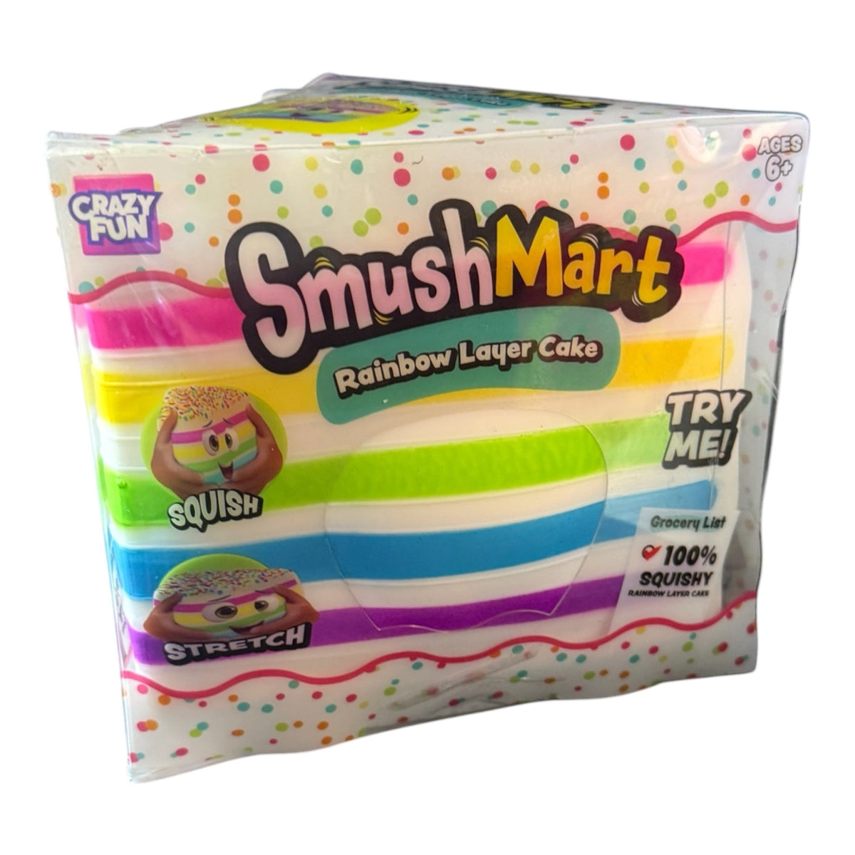🌈 Crazy Fun RMS SmushMart Rainbow Layer Cake Squishy