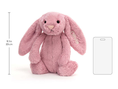 Personalized Bashful Tulip Pink Bunny Medium