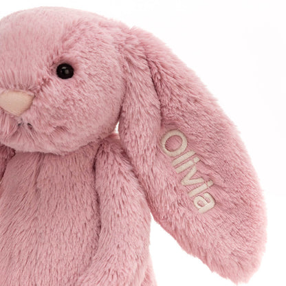 Personalized Bashful Tulip Pink Bunny Medium