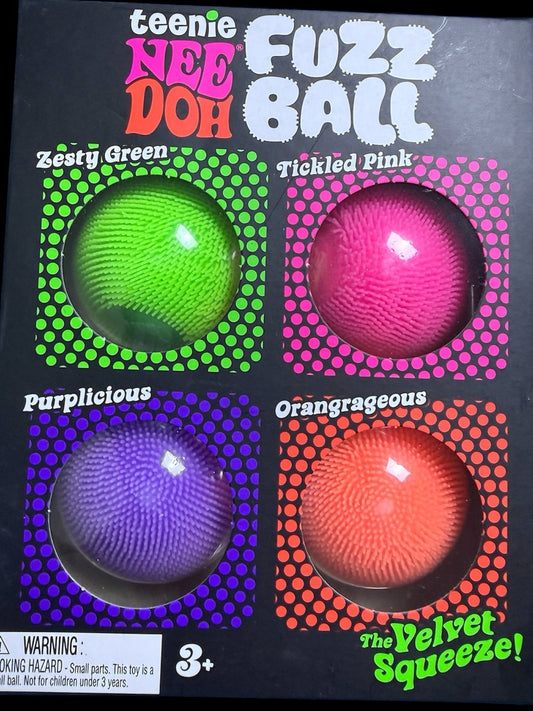 NeeDoh Fuzz Ball 4 Pack