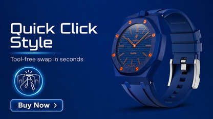 Royal Pop Hybrid Strap — Amber Blue | TPU Strap x Ceramic Case | Band for Swatch × AP Royal Pop (Copy)