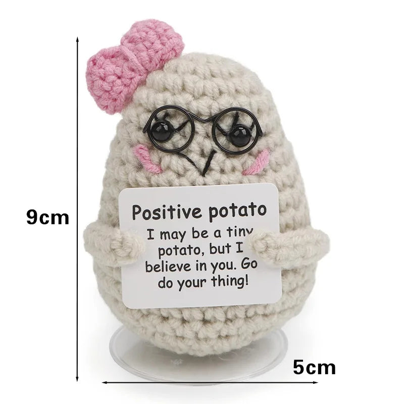 Custom Crochet Dolls Handmade Pocket Hug Animal Positive Plant Bespoke Unique Knitted Doll Plush Toy Gift for The One I Love