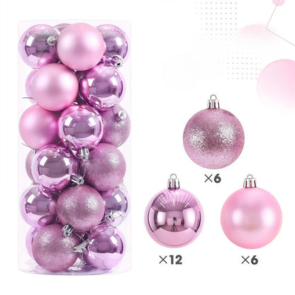 24pcs 3cm Christmas Balls Christmas Decorations Tree Ornaments Ball Xmas Hanging Tree Pendants Home Party Decor New Year Gift