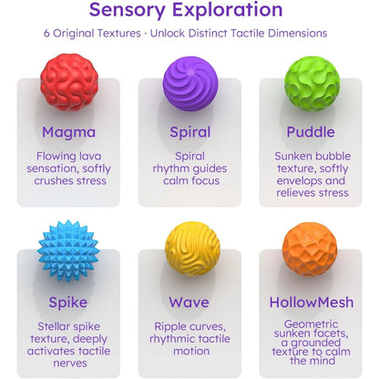 Silicone Magnetic Sensory Balls Fidget Toy Worry Balls Autism Calming Fidgeting Toys Anxiety Relief Stress Sensory Toy