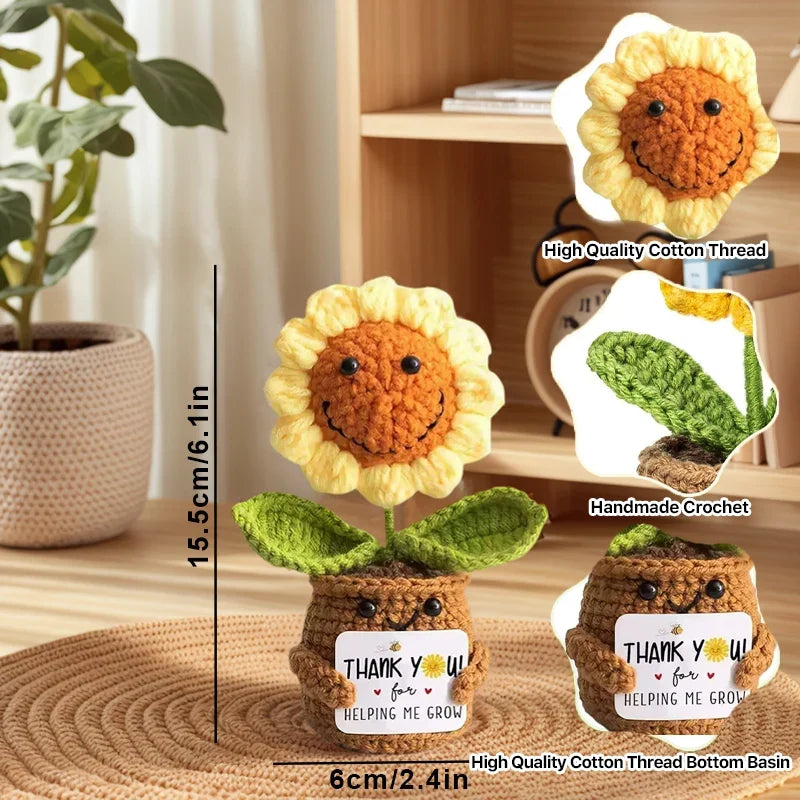 Custom Crochet Dolls Handmade Pocket Hug Animal Positive Plant Bespoke Unique Knitted Doll Plush Toy Gift for The One I Love