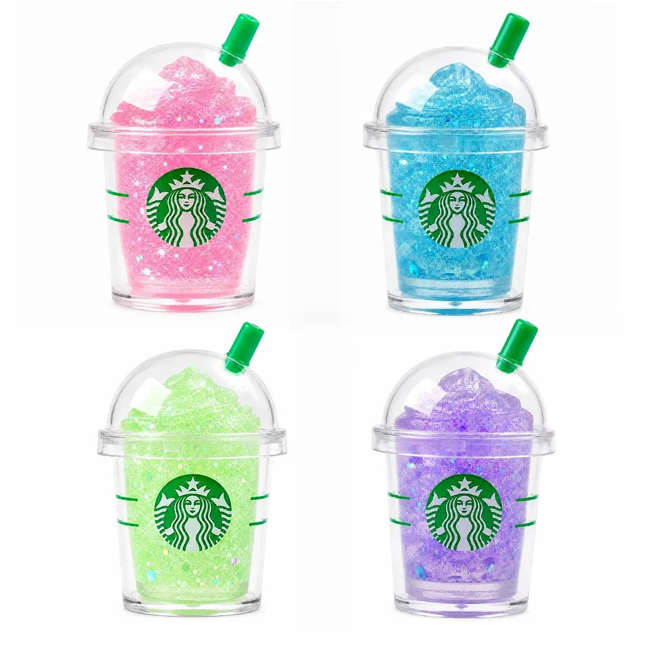 Cute Iced Coffee Cup Squishy Fidget Toy Colorful Squeeze Need Doh Stress Relief Toys Portable Mini Drink Cup Decompression Toy