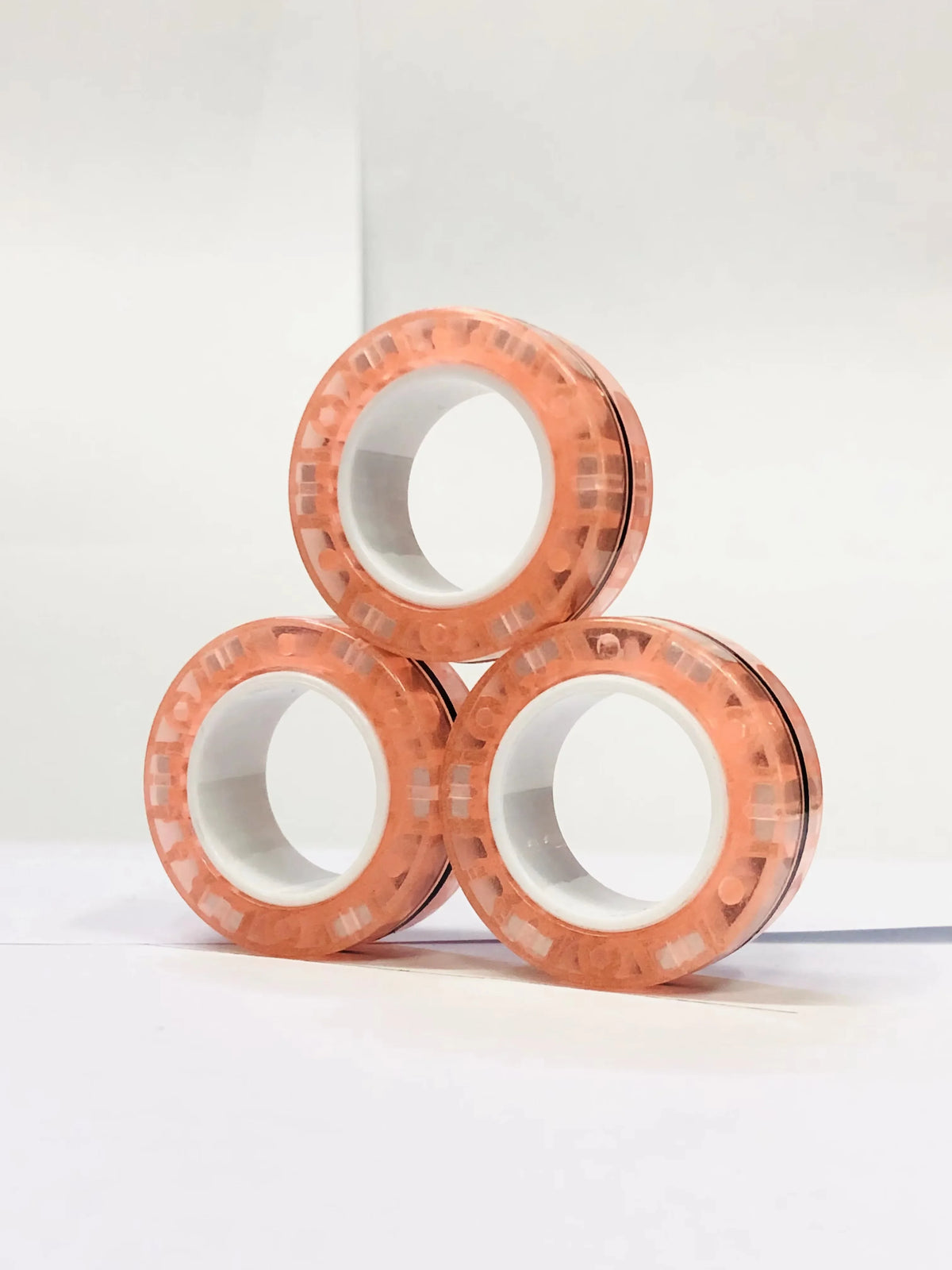 3pcs Fidget Toy Set Finger Magnetic Rings Colorful Adult Magnets Spinner Rings for Relieve Stress Anxiety Relief Therapy