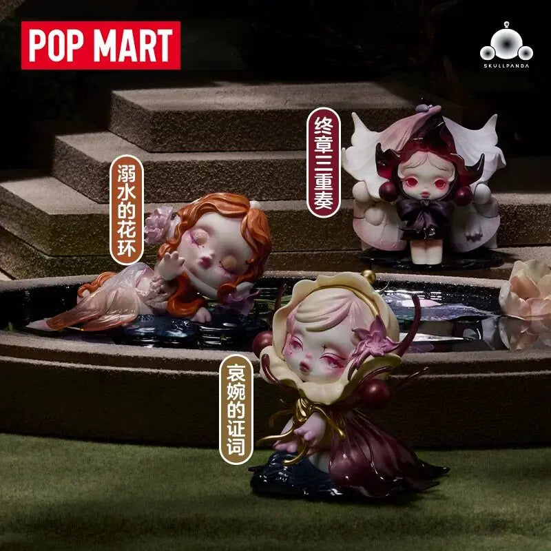 POP MART SKULLPANDA 'Petals in Four Acts' Series - Kawaii Anime Blind Box Action Figure Collectible Mystery Doll