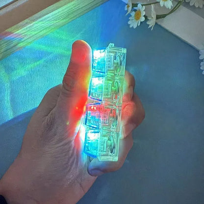 NEW LED Keyboard Keychain Fidget Toys Crystal Clicker Sensory Toy for Stress Relief Keyboard Keychain Fidget Toy for Adults Kids