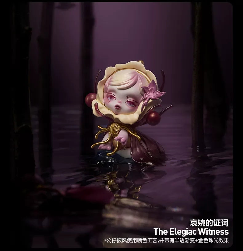 POP MART SKULLPANDA 'Petals in Four Acts' Series - Kawaii Anime Blind Box Action Figure Collectible Mystery Doll