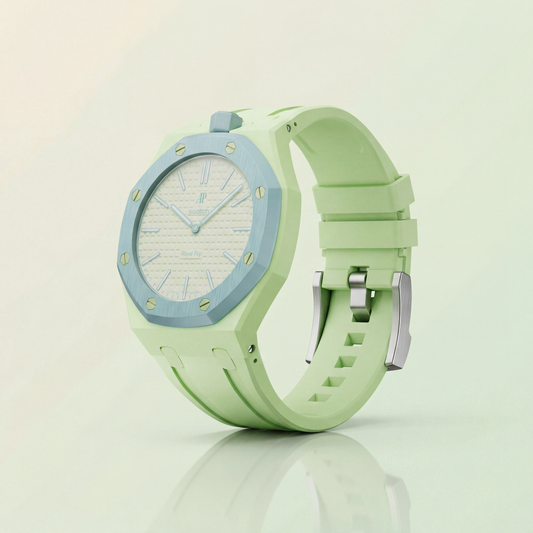 Royal Pop Hybrid Strap — Peridot | Ceramic-TPU Band for Swatch × AP Royal Pop