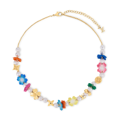 18K Louis Vuitton Surfin' Flower Necklace
