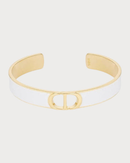 CHRISTIAN DIOR 30 Montaigne Thin Bangle Gold-Finish Metal(2 Colors)