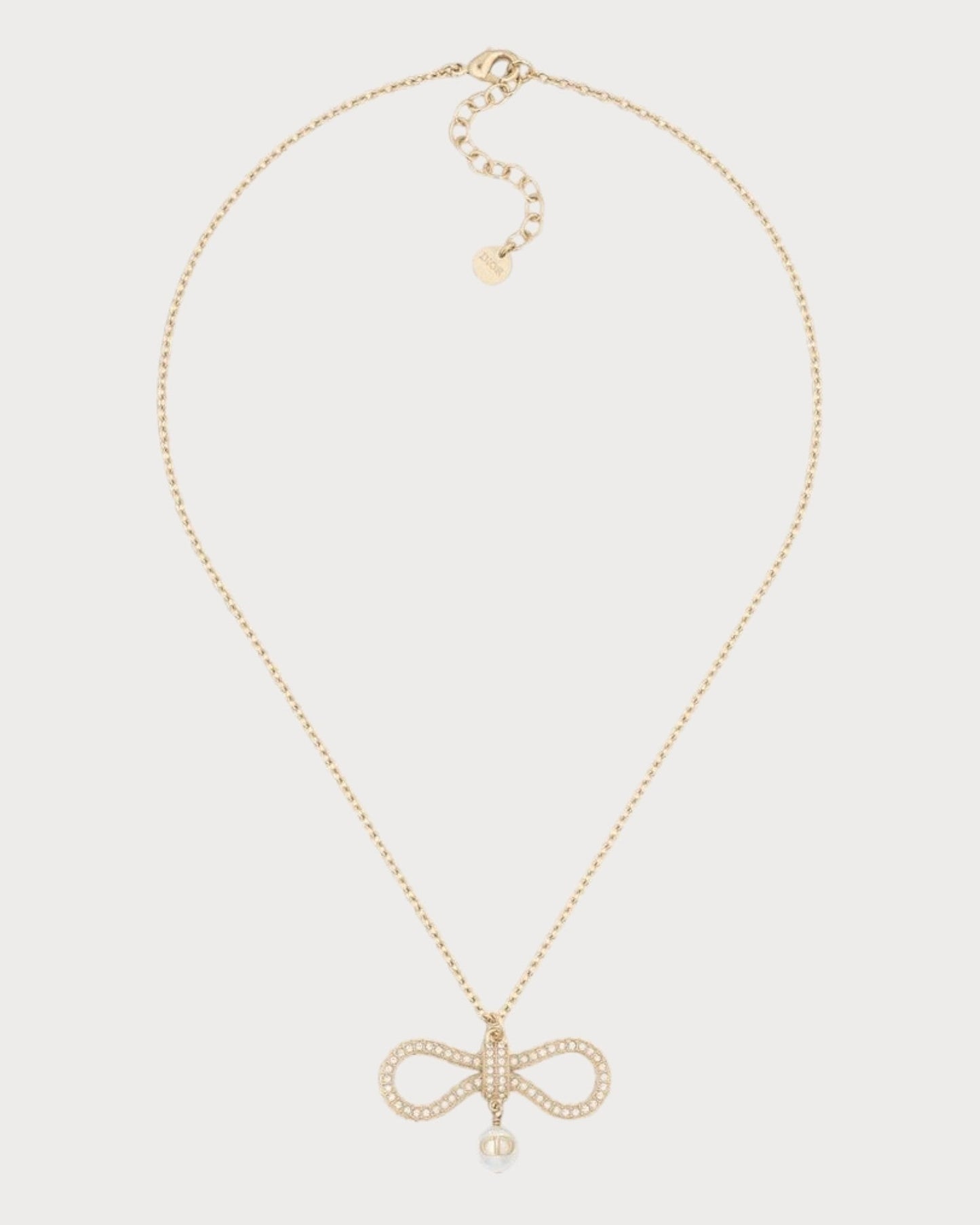CHRISTIAN DIOR Le Nœud de Dior Necklace Gold-Finish Metal(Gold)