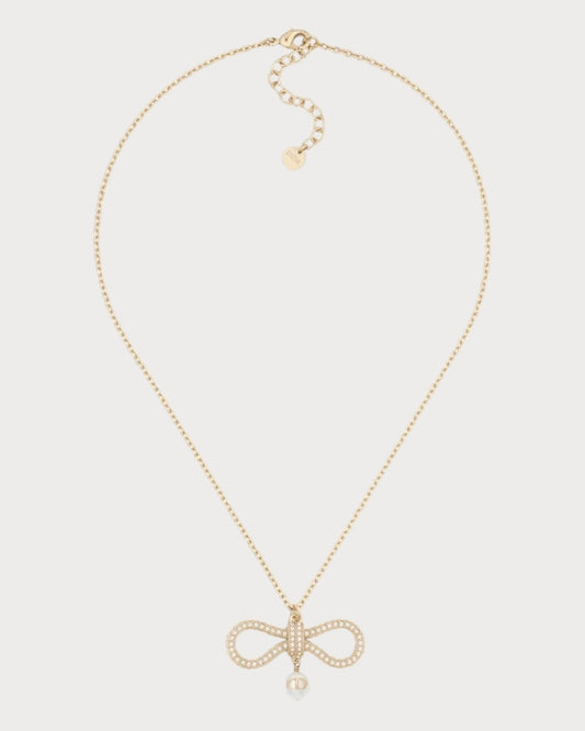 CHRISTIAN DIOR Le Nœud de Dior Necklace Gold-Finish Metal(Gold)