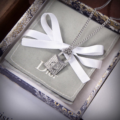 18K Dior Lock Necklace