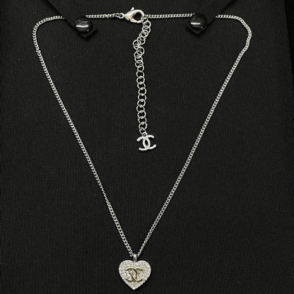 18K  Chanel Diamond Heart Necklace
