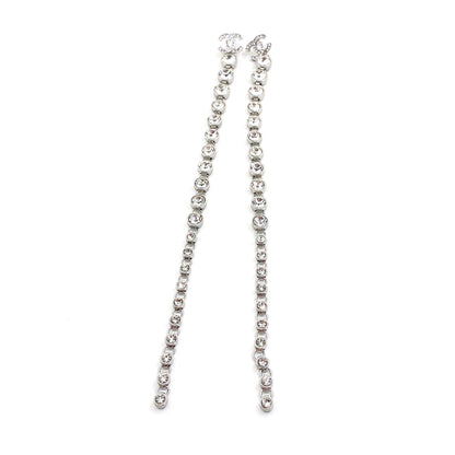 18K  Chanel Long Crystals Earrings