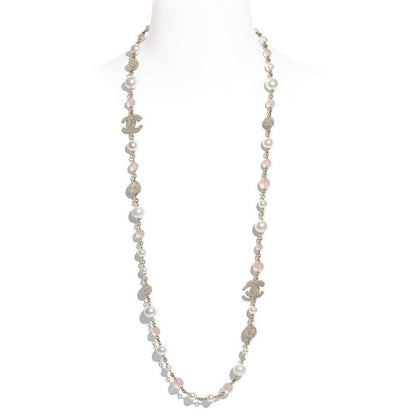 18K  Chanel Black Pearl Diamond Necklace