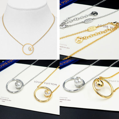 18K Louis Vuitton Eclipse Pearls Necklace
