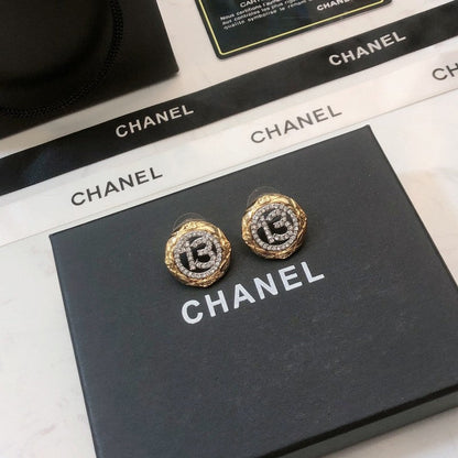 18K  Chanel No.13 Diamond Earrings