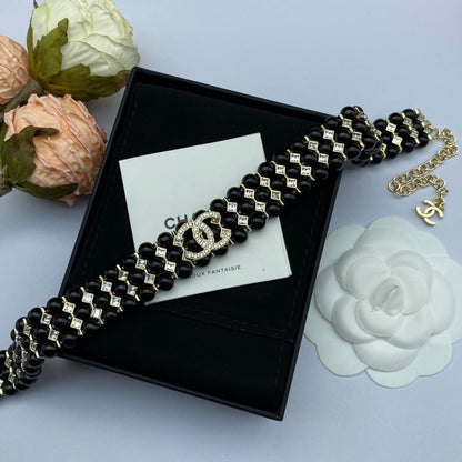 18K  Chanel Strass Choker Necklace