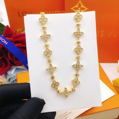 18K Louis Vuitton Blooming Crystals Necklace