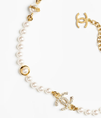 18K  Chanel Pearl Chain Necklace