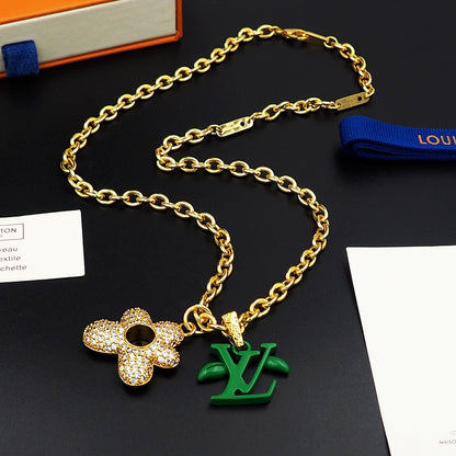 18K Louis Vuitton Blooming Pendant Necklace