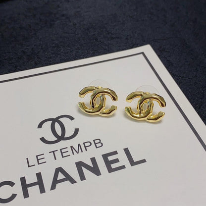 18K  Chanel Gold Earrings