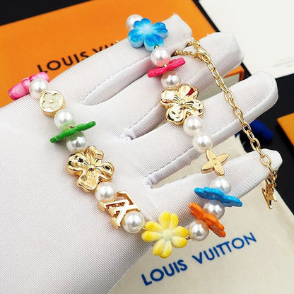 18K Louis Vuitton Surfin' Flower Necklace