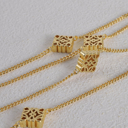 18K LOEWE Anagram Long Necklace