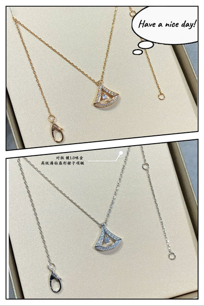 18K BVLGARI Dream Pave Diamond Openwork Necklace