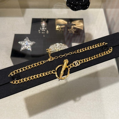 18K  Chanel 25K Pen Choker Necklace