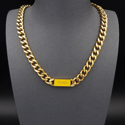 18K Fendi Chain Necklace