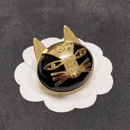 18K  Chanel Cat Brooch