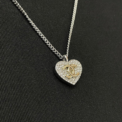 18K  Chanel Diamond Heart Necklace