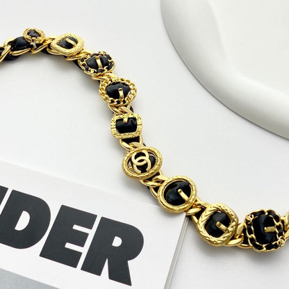 18K  Chanel 2024 Leather Necklace