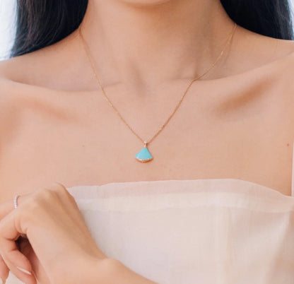 18K BVLGARI BVLGARI Dream Turquoise Pendant Necklace