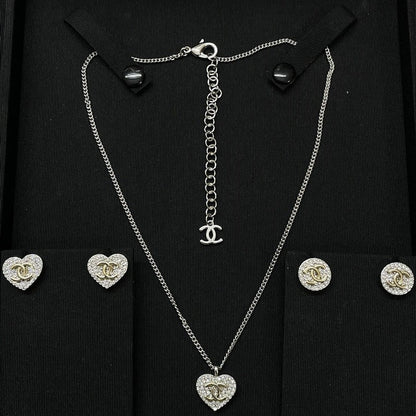 18K  Chanel Diamond Heart Necklace