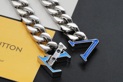18K Louis Vuitton Blue Chain Necklace