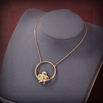 18K Louis Vuitton Vivienne Swinging Necklace