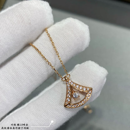 18K BVLGARI Dream Pave Diamond Openwork Necklace