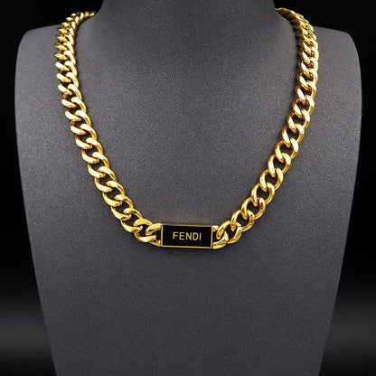 18K Fendi Chain Necklace