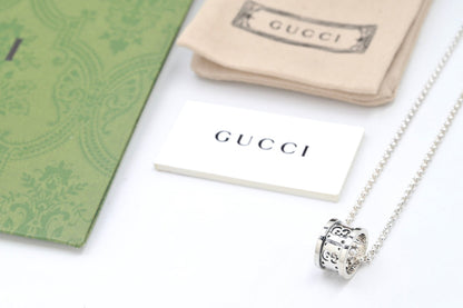 18K Double Gucci Icon Twirl Necklace
