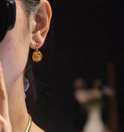 18K  Chanel Crystals Earrings