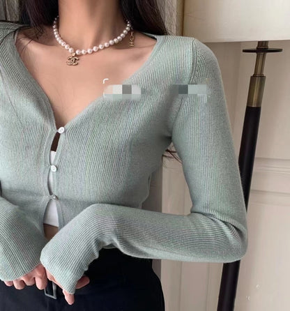 18K  Chanel Pearl Chain Necklace