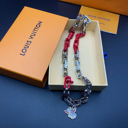 18K Louis Vuitton Dargon Monogram Chain Necklace