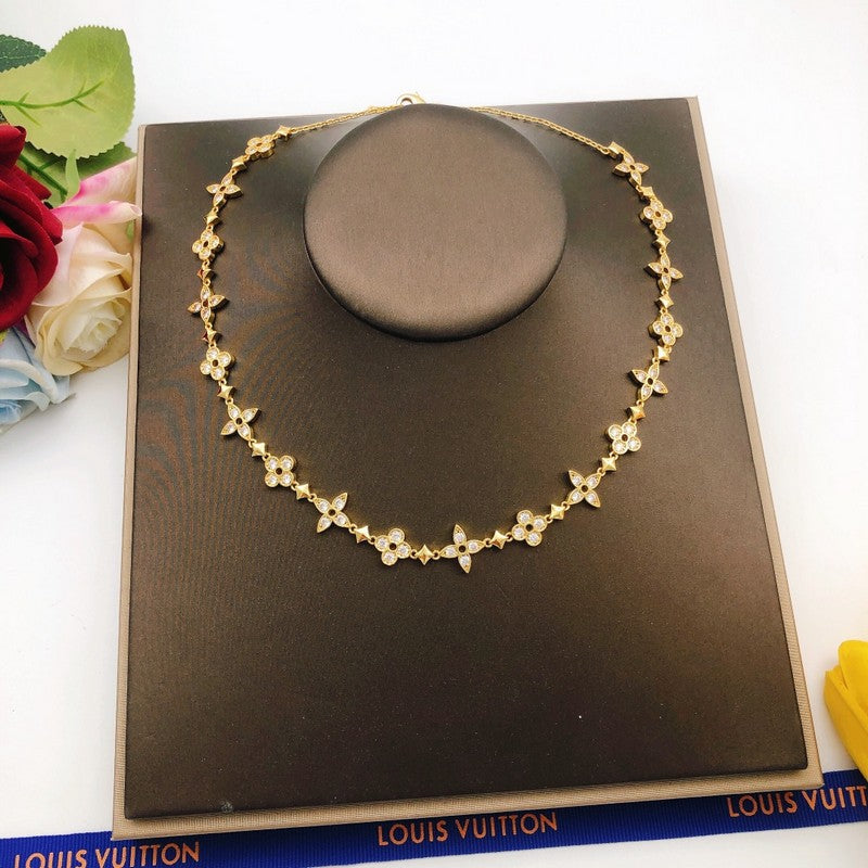 18K Louis Vuitton Blooming Crystals Necklace